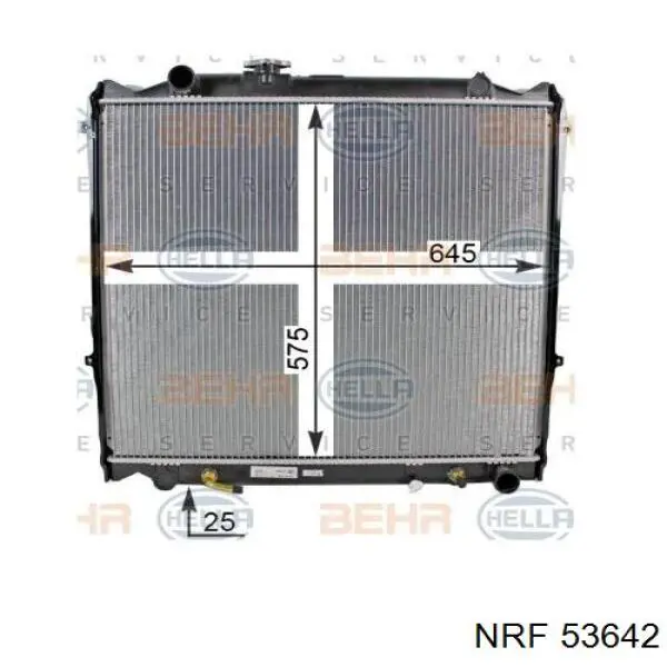 Radiador 53642 NRF