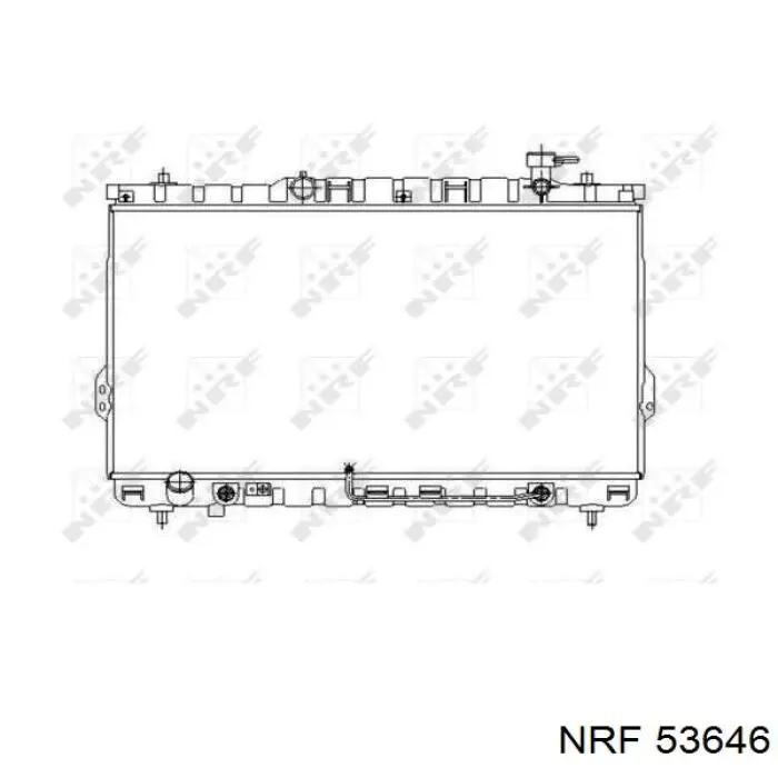 ADG09828 Blue Print radiador refrigeración del motor