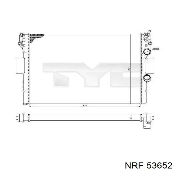 305208A6 Polcar radiador refrigeración del motor