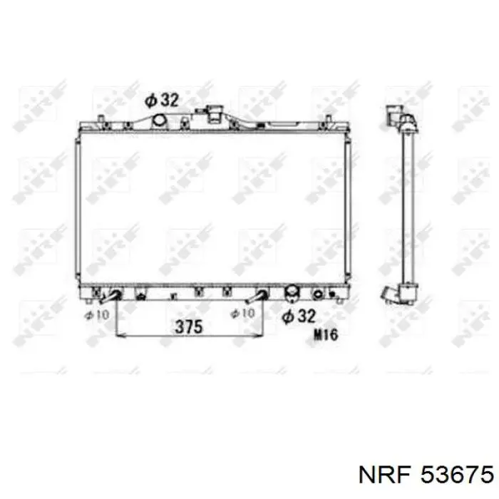 ADH29834 Blue Print radiador refrigeración del motor