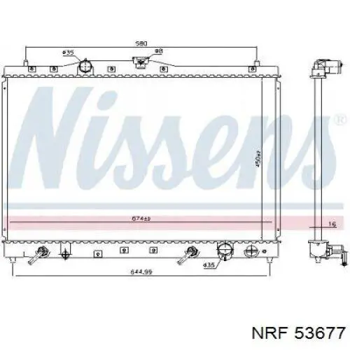 53677 NRF radiador