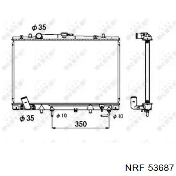 Comprar 53687 NRF Radiador de auto