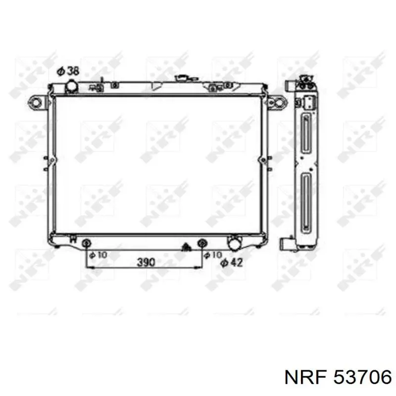 53706 NRF radiador