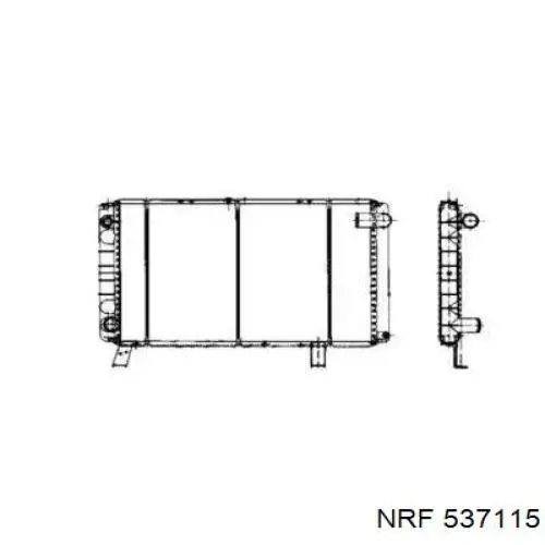 Água radiador NRF 537115 precio, desde 308,28 EUR