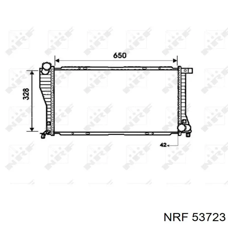 Radiador de água NRF 53723