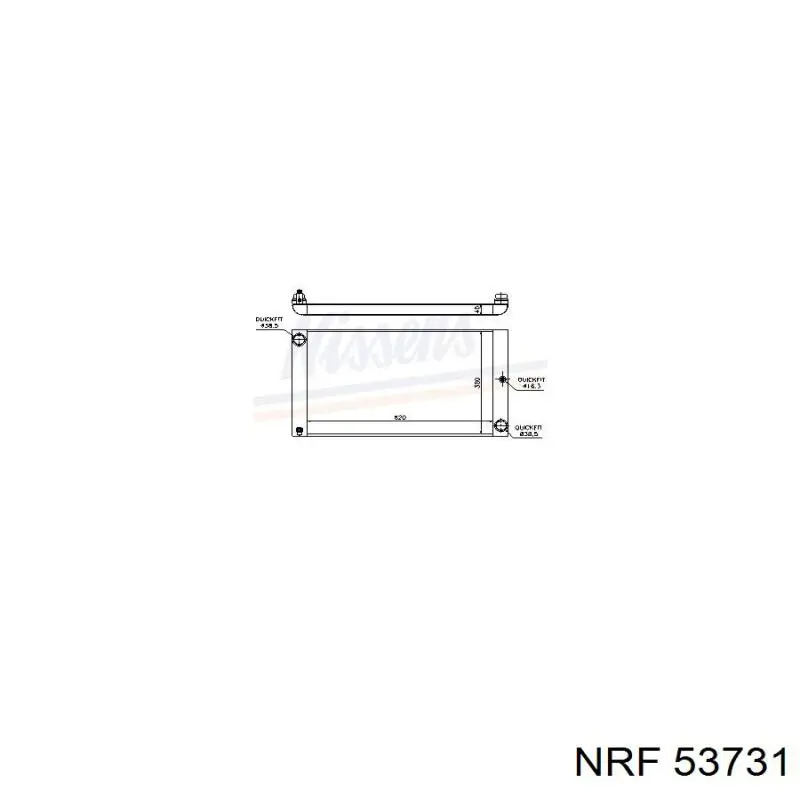 53731 NRF radiador refrigeración del motor