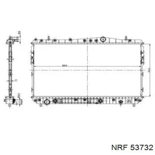 Radiador de água NRF 53732