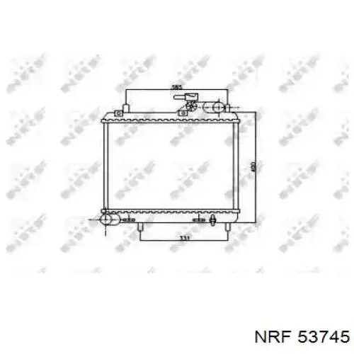 Radiador 53745 NRF