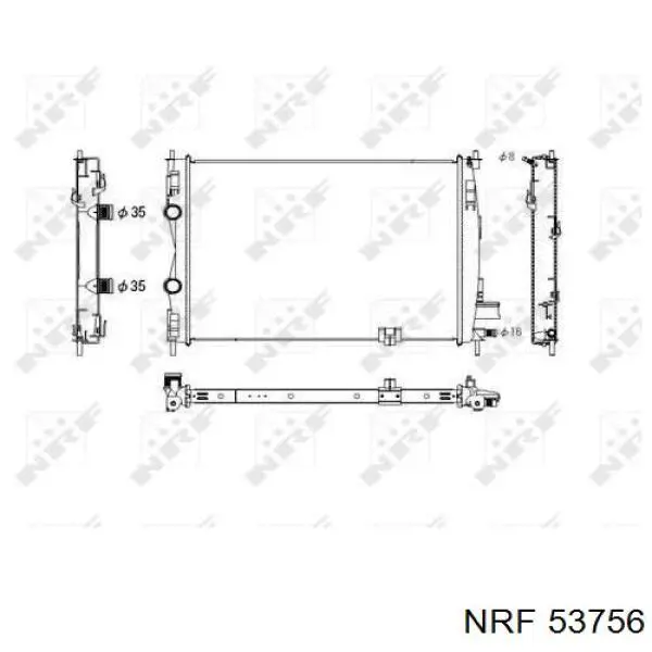 Comprar 53756 NRF Radiador de auto