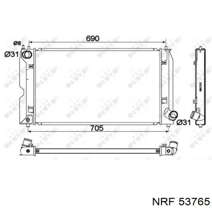 Comprar 53765 NRF Radiador de auto