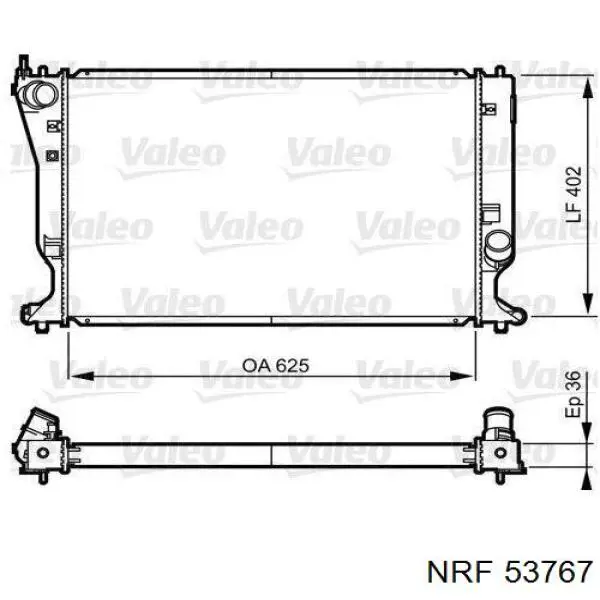 Radiador 735572 VALEO