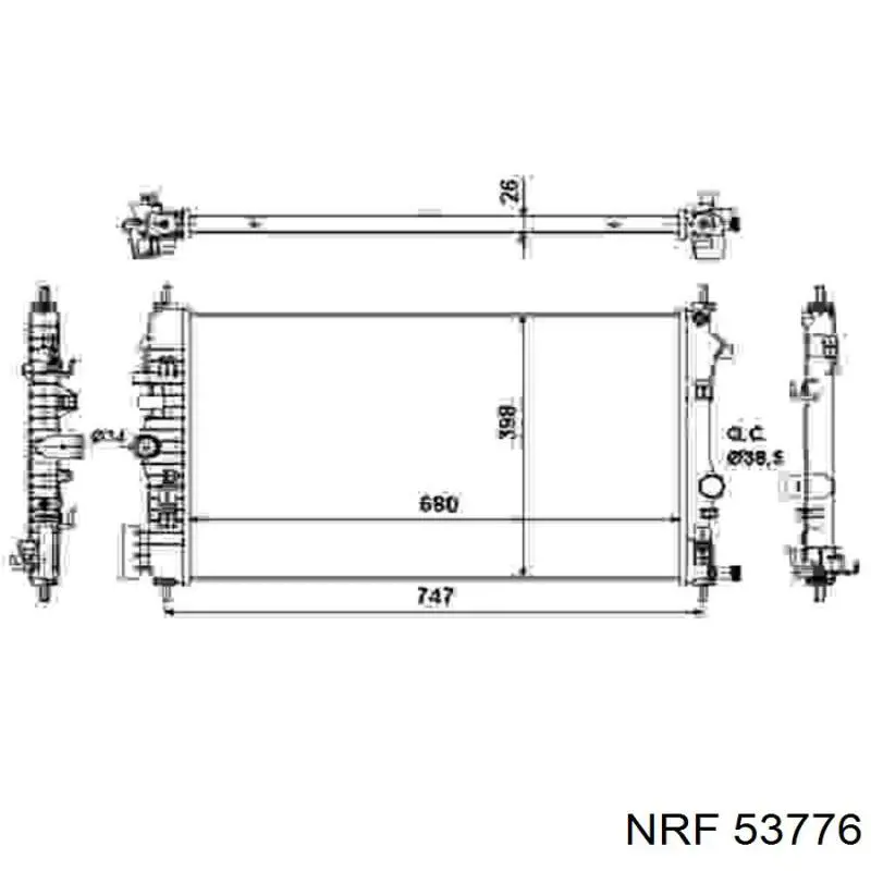 53776 NRF radiador