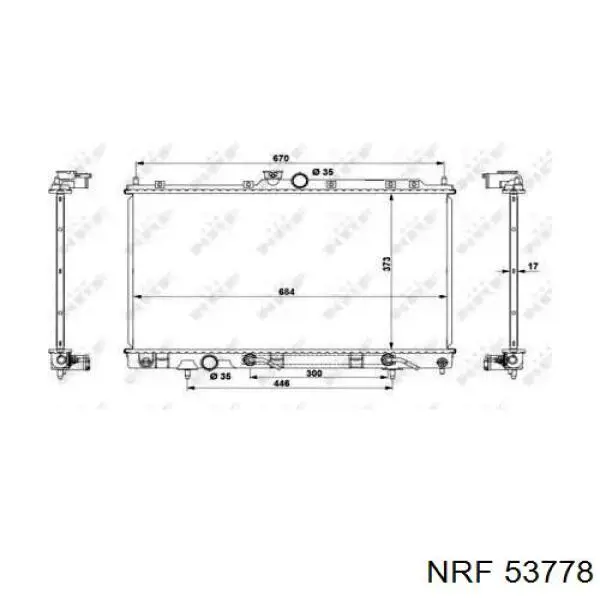 Comprar 53778 NRF Radiador de auto