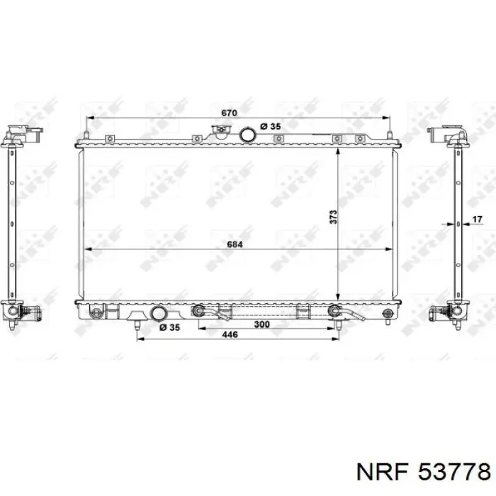53778 NRF radiador