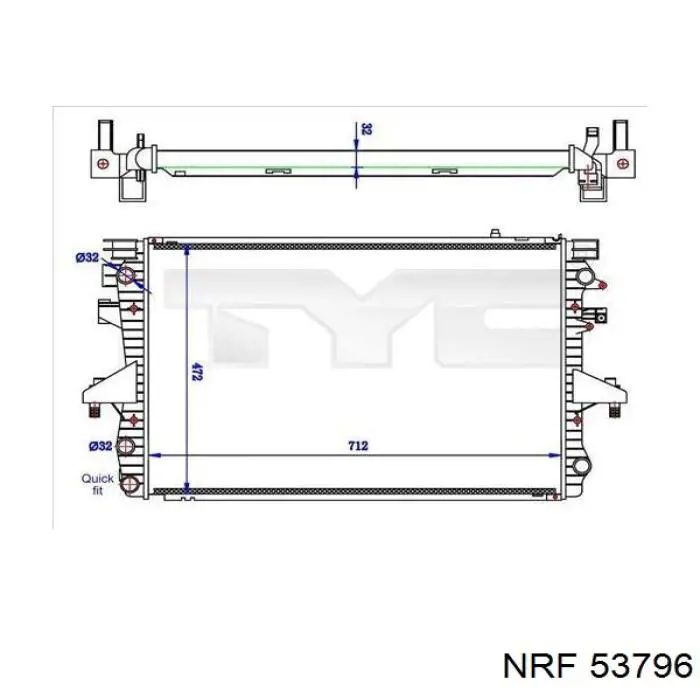 53796 NRF Refrigeración del motor