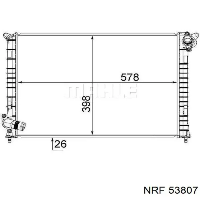 Radiador 53807 NRF