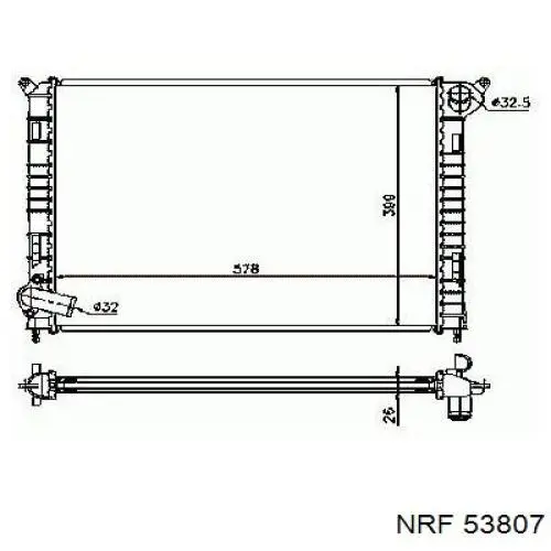 6002314 VAN Wezel radiador refrigeración del motor