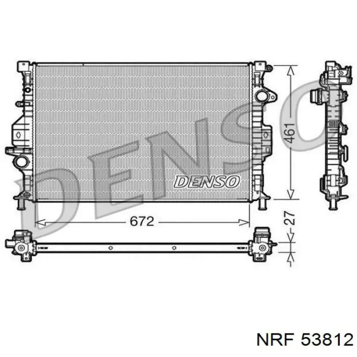Comprar 53812 NRF Radiador de auto