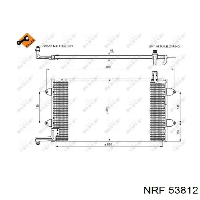 53812 NRF Refrigeración del motor