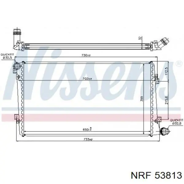 Comprar 53813 NRF Radiador de auto
