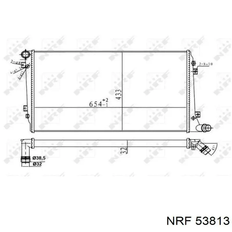 Radiador 53813 NRF
