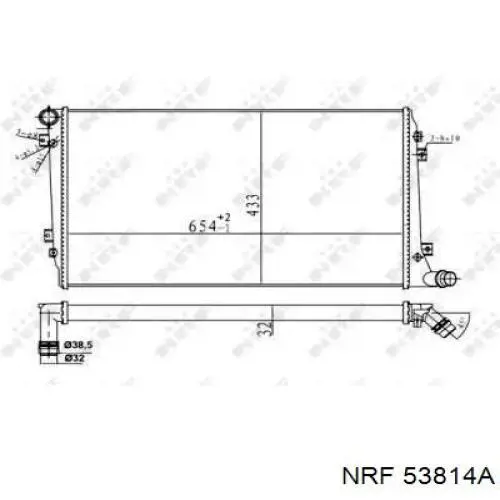 53814A NRF radiador