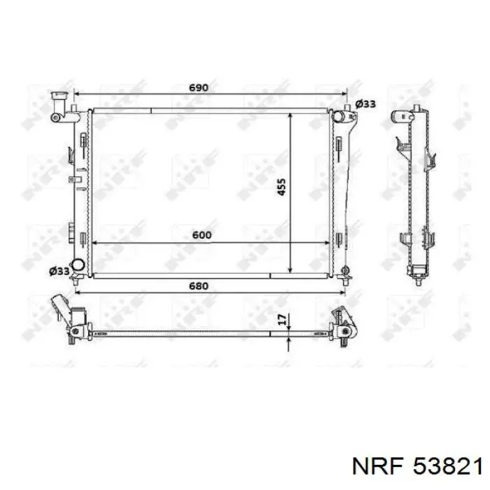 Comprar 67075 Nissens Radiador de auto