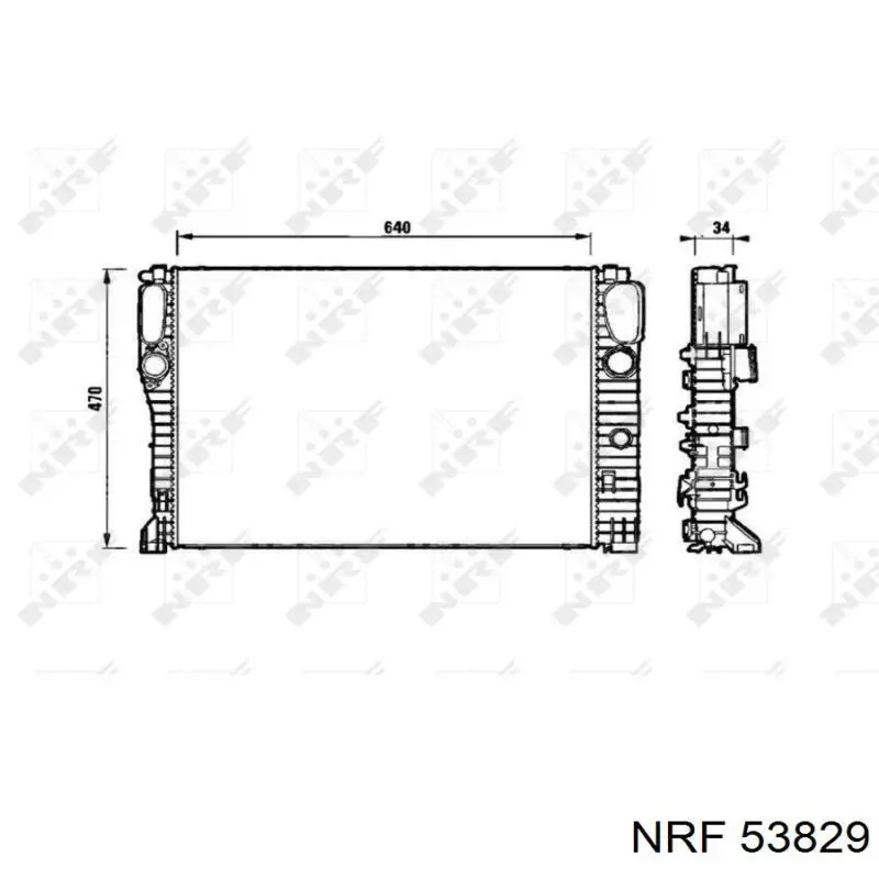 Radiador de água Mercedes 2115000802