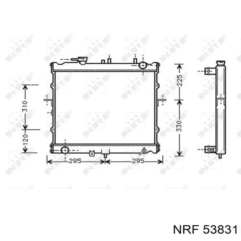 Comprar 53831 NRF Radiador de auto