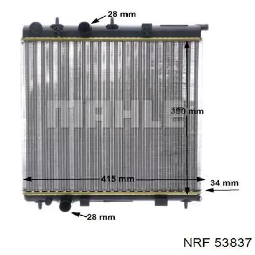 CR2036000S Mahle Original radiador