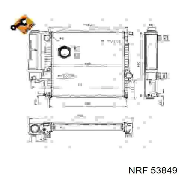 Comprar 53849 NRF Radiador de auto