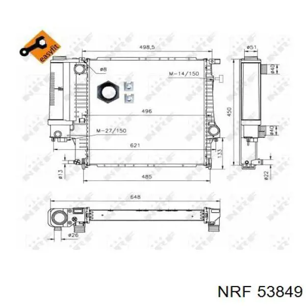 53849 NRF Refrigeración del motor