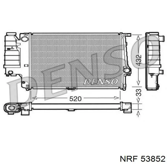 Comprar 53852 NRF Radiador de auto