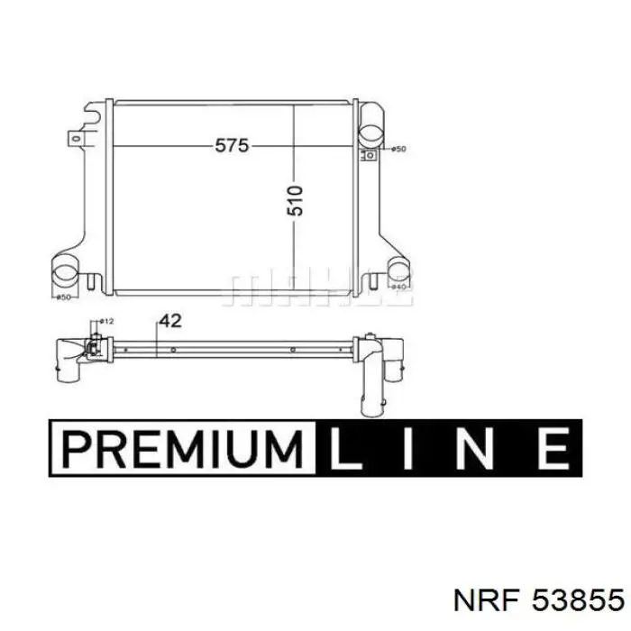 53855 NRF radiador