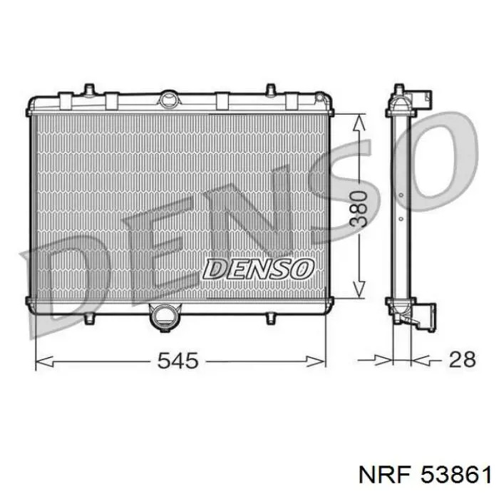 53861 NRF radiador