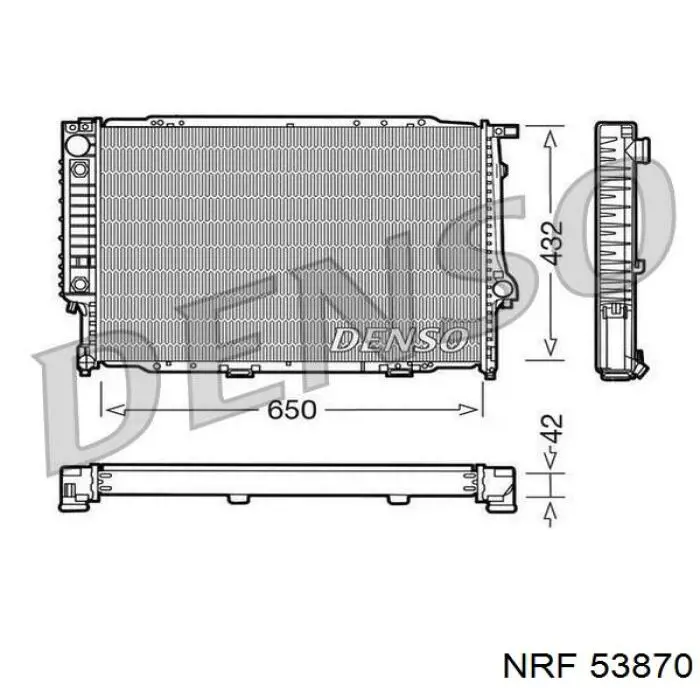 53870 NRF radiador