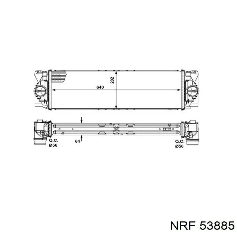 Radiador 53885 NRF