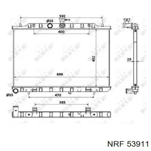 Comprar 21400JG85A Nissan/Infiniti Radiador de auto