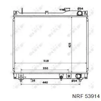 Comprar 53914 NRF Radiador de auto
