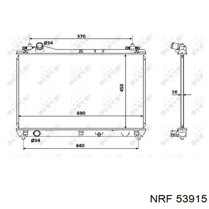 Radiador 7426081 Polcar