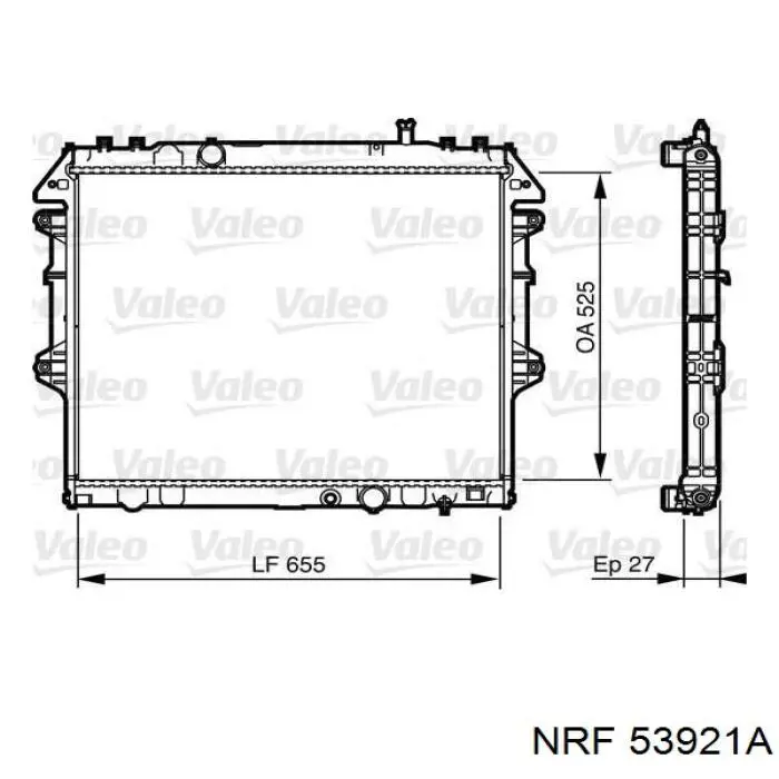 53921A NRF radiador