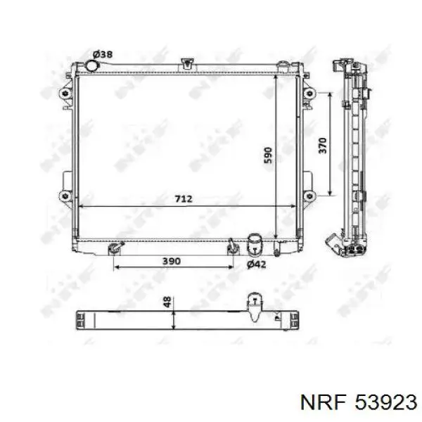 Comprar 53923 NRF Radiador de auto