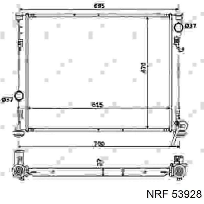 Comprar 53928 NRF Radiador de auto