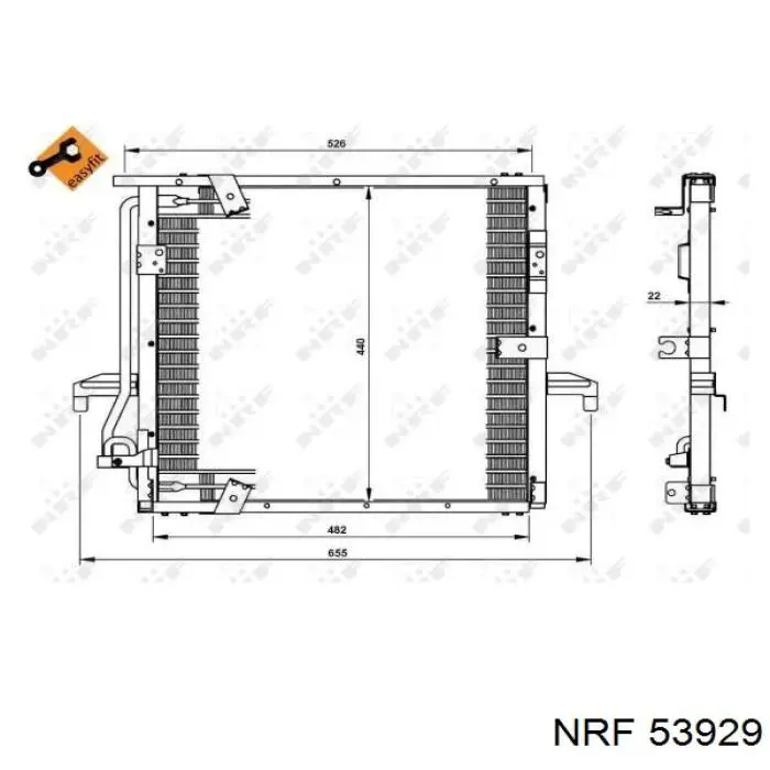 721508-1 Polcar radiador refrigeración del motor