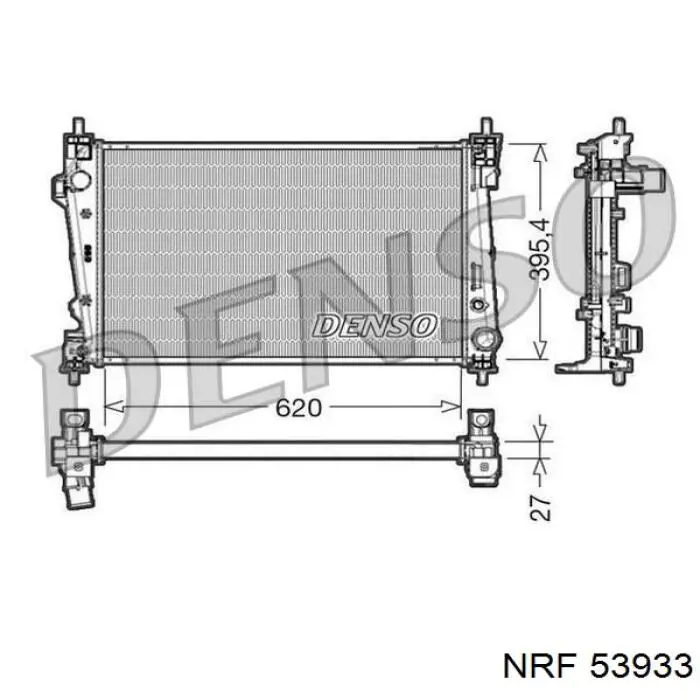Comprar 53933 NRF Radiador de auto
