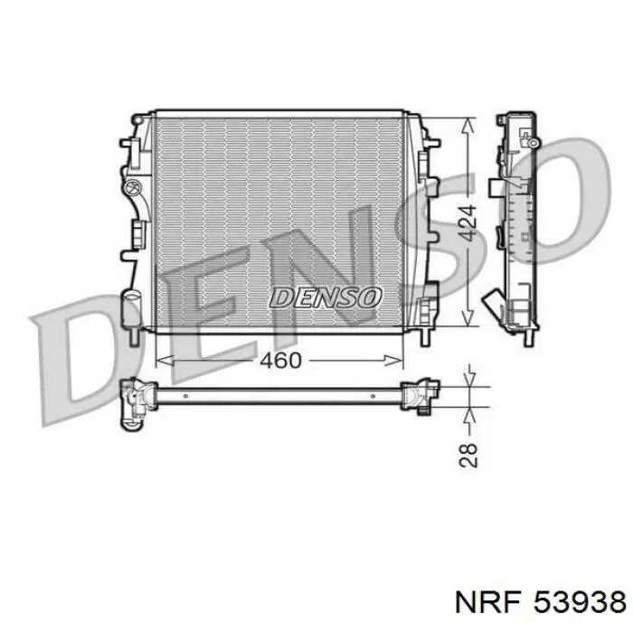 Comprar 53938 NRF Radiador de auto