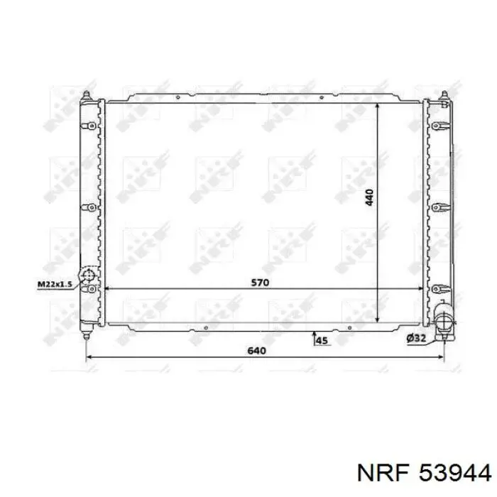 Comprar 53944 NRF Radiador de auto