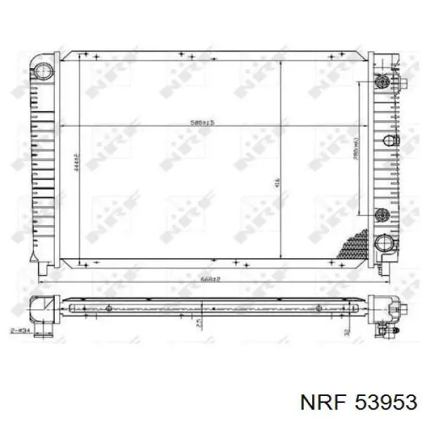 Comprar 53953 NRF Radiador de auto