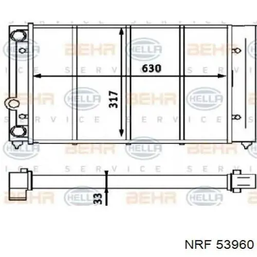 Comprar 53960 NRF Radiador de auto