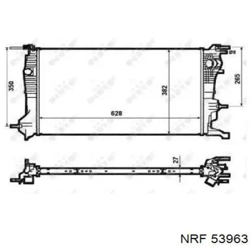 53963 NRF radiador